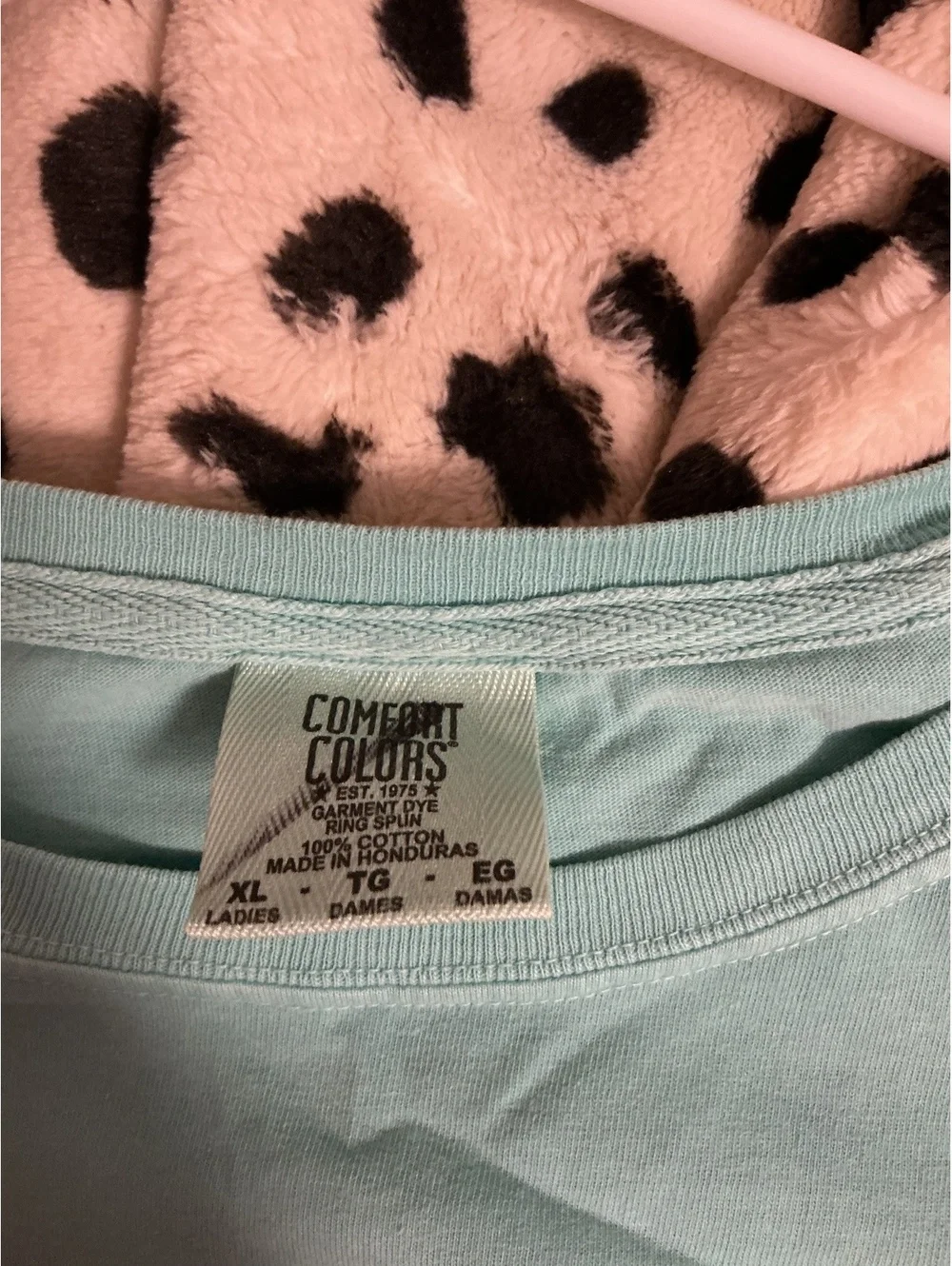Comfort Colors Women's XL Light Blue Graphic T-Shirt